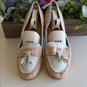 Joan & David Two-Tone Tassel Loafers